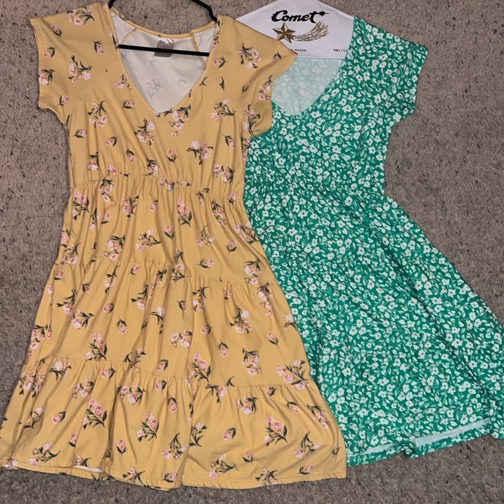 BUNDLE - 2 Summer Dresses 
same exact dress and size, just different patterns